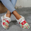 Winter Wonderland: Women's Christmas Style Plush Lined Canvas Shoes