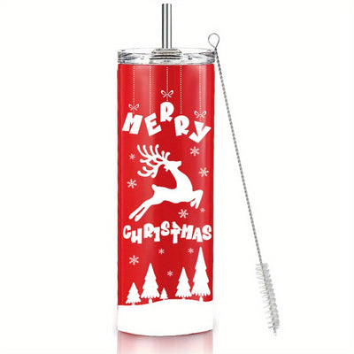 Festive Joy: Christmas Stainless Steel Insulated Tumbler - Perfect Gift for the Holiday Season!
