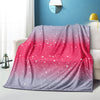 Cozy up with the Macaron Throw Blanket: Grey Watermelon Red Oversized Blanket for Ultimate Home Decor