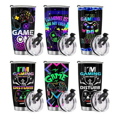 Game On: The Ultimate Gamer's Stainless Steel Tumbler – Perfect for Men, Teen Boys, Girls, and Boyfriends – Stay Refreshed During Epic Gaming Sessions!