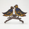 Enchanting Turtle Dove: Exquisite 3D Wooden Art Carving for Home Décor and Memorable Holiday Gift