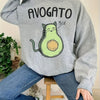 Avogato Love: Cute Cat Print Sweatshirt - Casual Long Sleeve Crew Neck Sweater for Women