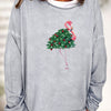 Festive Christmas Print Sweatshirt: Stylish and Comfortable Women's Casual Long Sleeve Crew Neck Sweatshirt