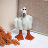 Lucky Duck Hand Gesture Statue: A Creative Garden and Christmas Decoration