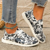 Express Your Artistic Side with Women's Graffiti Pattern Shoes: Slip-On, Low Top Lace-Up, Non-Slip Canvas Shoes - Lightweight & Comfy