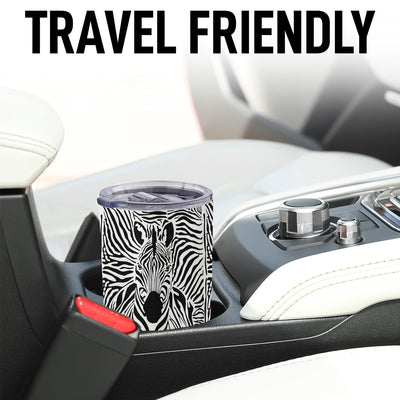 20oz Zebra Print Stainless Steel Tumbler: A Stylish and Practical Travel Mug for Perfect Gift Giving