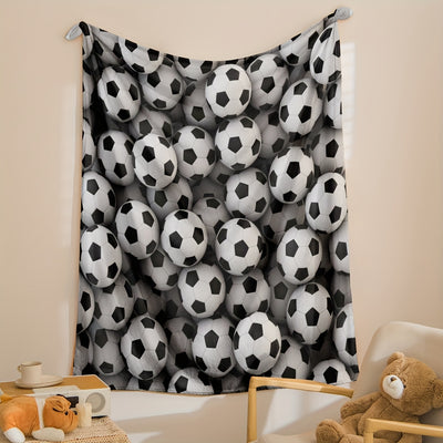 Football Dreams Come True: Cozy Flannel Blanket for Kids, Teens, and Football Lovers - A Perfect Year-Round Gift for Home, Travel, and Office