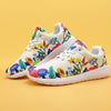 Floral Harmony: Lightweight Mesh Sneakers for Fashionable and Comfortable Running and Walking Experience