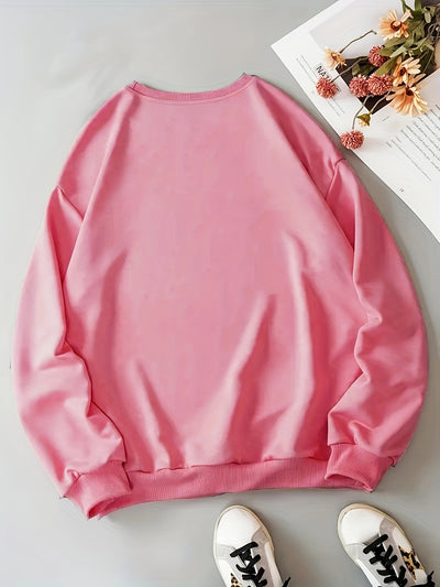 Festive Flamingo Delight: Christmas-themed Women's Sweatshirt perfect for Fall and Winter season