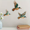 Whimsical 3D Wood Art Hanging Ornaments: Flying Duck Wall Decoration for Children's Bedroom, Living Room, and Garden