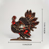 Elegant LED-Lit Turkey Wooden Art Carving: The Perfect Gift and Decor for Turkey Lovers