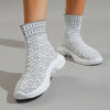 Comfortable and Trendy Women's High Top Sock Boots for Sporting Style