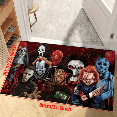 Spooky Halloween-Themed Area Rug: Enhance Your Décor and Create an Eerie Ambience!