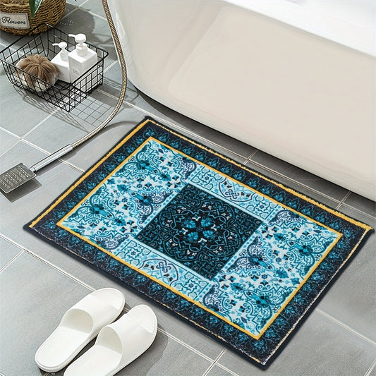 Stay comfortable and stylish with this Vintage Boho Design Floor Mat. This soft plush mat provides luxurious comfort with its high-pile construction. It's perfect for any décor, adding a unique look to your home. Machine washable for easy maintenance.