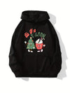 Cute Christmas Graphic Print Hoodie: A Versatile and Stylish Addition to Your Winter Wardrobe!