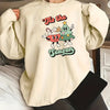 Stay Stylish and Cozy with our Graphic Slogan Pattern Sweatshirt: Perfect for Fall/Winter Women's Clothing