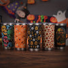 20oz Stainless Steel Halloween Pumpkin Pattern Tumbler with Lid and Straw - Double Walled Insulated Water Bottle for Cold Drinks, Perfect for Summer and Winter Travel