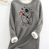 Halloween Ghost and Cat Print Pullover Sweatshirt: A Versatile and Stylish Addition to Your Women's Clothing Collection