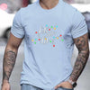 Let's Get Lit Letter Print Men's Summer T-Shirt: A Festive Graphic Tee Perfect for Christmas and Gifting Men
