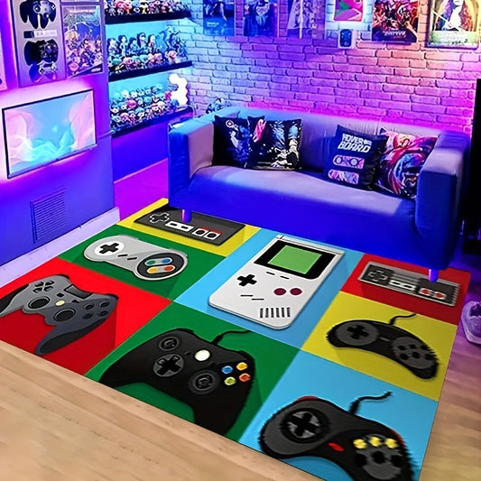 Experience an upgrade in your gaming space with our Non-Slip Gaming Room Decor Rug. This stylish and practical accessory is designed with a non-slip backing to ensure a safe experience for users. Get the perfect gaming setting with this innovative rug!