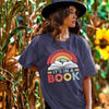 Vibrant Letter Book Print T-Shirt: A Stylish Casual Top for Women's Spring/Summer Wardrobe