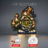 Enchanting Thumbs-Up Midget Gnome Wooden Art Carving Light: Delightful Night-Time Companion for Your Bedroom Desk!