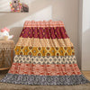 Bohemian Striped Flannel Blanket: Cozy, Stylish, and Versatile for Your Home and Travels