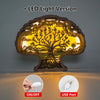 Elevate Your Decor with the Tree of Life 3D Wooden Art Carving: The Perfect Holiday Gift and Artistic Night Light