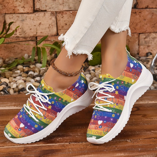 Bold and Stylish: Women's Colorful Platform Sneakers for Casual and Outdoor Activities
