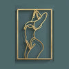 Silhouette Female Body Abstract Line, Metal Sign Line Art Wall Decor