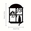 Whimsical Cat Window Metal Wall Art: A Charming Addition to Your Home Decor