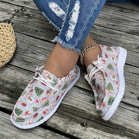 Enjoy the holiday season in style with our Christmas Elements Print Non-Slip Walking Shoes. The shock-absorbing and water-resistant soles make walking comfortable and secure, while the festive prints add a touch of holiday cheer to every step. Ideal for everyday use!