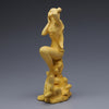 Enchanting Mystique: Boxwood Wood Carving Mermaid - Captivating Human Body Art and Mesmerizing Wood Decoration