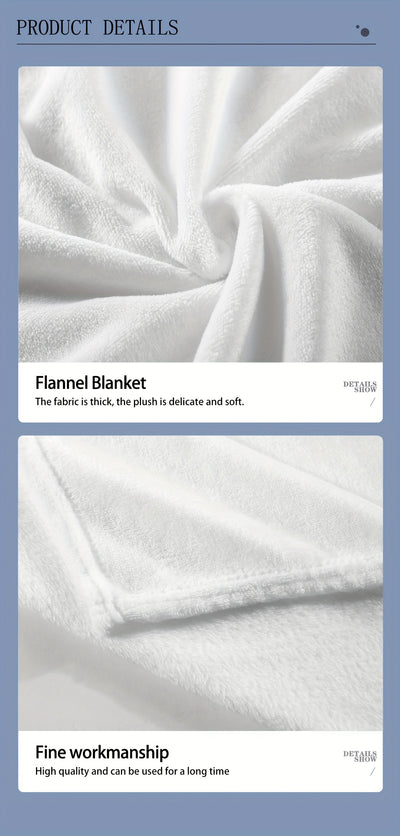 Flannel Printed Blanket: Simple Fruit Drawing Elements - Soft, Cozy, and Versatile for Bedroom, Bed, Sofa, Office - Multi-Purpose Throw Blanket for Outdoor Camping, Travel & Holiday Gift