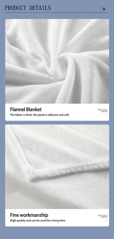 Vibrant Flannel Blanket: Hand-Painted Floral Pattern for Comfortable Indoor and Outdoor Use