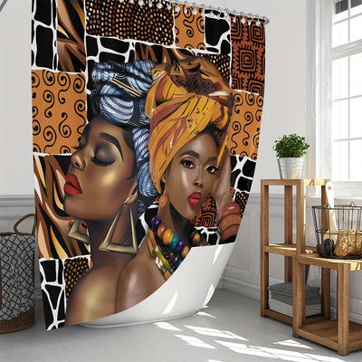 Vibrant African Women Shower Curtain: A Splash of Culture and Style for your Bathroom Décor