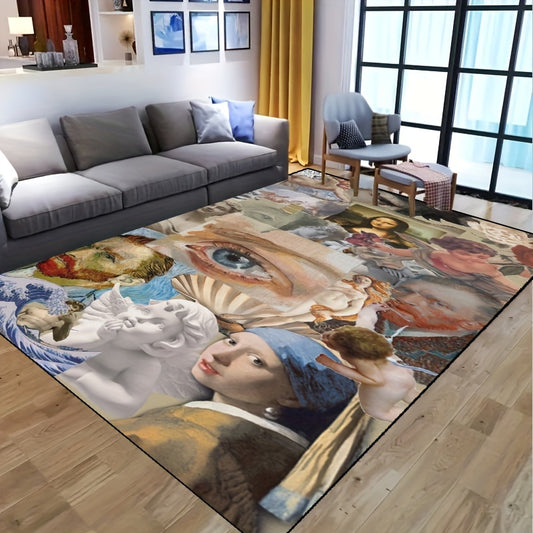 Make your living space a truly unique display of art with this state-of-the-art Van Gogh-Inspired Non-Slip Resistant Rug. With its waterproof design and anti-slip technology, this rug will provide extra grip to your flooring while enhancing any room's décor. Add a touch of sophistication and style to any living space.