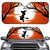 Halloween Broom Witch Printed Folding Windshield Sunshade: Protect Your Car From UV Rays in Style!
