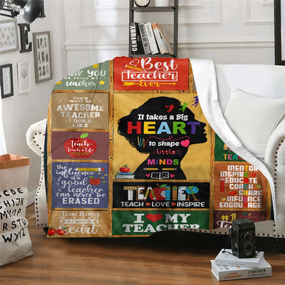 Versatile Teacher Gift Blanket: A Perfect Outdoor, Sofa, Office, and Bed Companion for Endless Comfort and Style!