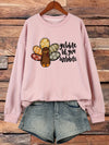 Sassy and Comfy: Women's Plus-Size Thanksgiving Casual Sweatshirt with Chicken Print