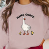 Funny Goose Letter Print Plus-Size Casual Sweatshirt: Stylish and Comfy Top for Fall/Winter Fashion