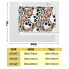 Halloween Skull Flower Print Flannel Blanket: Soft and Warm Multi-Purpose Gift for All Seasons