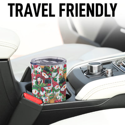 20oz Festive Christmas Cup: Stainless Steel Tumbler with Hilarious Prints - Double Wall Vacuum Insulated Travel Mug for Memorable Holiday Gifting to Loved Ones