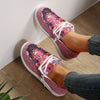 Bull Print Low-Top Walking Shoes: Stylish and Lightweight Casual Footwear for Women