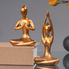 Whimsical Yoga Figurines: Modern Coffee Table Decor Resin Ornaments for Creative Bedroom Accessories and Household Decoration