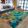Mandala Magic: Boho Floor Rug - Large, Colorful, Modern Geometric Print for Living Room, Bedroom, Kitchen, or Yoga