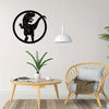 Dinosaurs Unleashed: Tyrannosaurus Rex Metal Sign & Mural - A Mesmerizing Display of Dinosaur Skeleton Art!