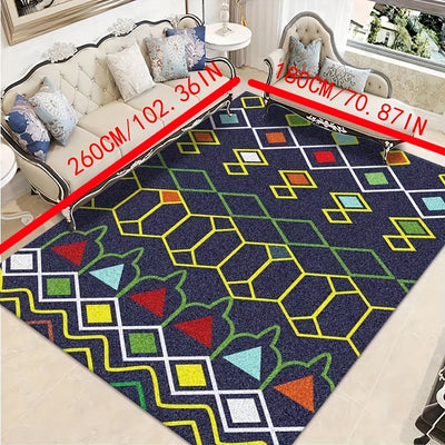 Ultimate Comfort and Style: Large Area Rug for Living Room - Modern Crystal Velvet Rug, Non-Slip, Soft and Machine Washable - Perfect Home Decor - 70.87 x 102.36 inches