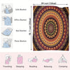 Boho Mandala Pattern Blanket: A Versatile and Stylish Multi-Purpose Blanket for All Seasons