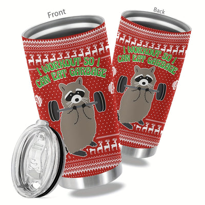 Festive 20oz Stainless Steel Tumbler: Perfect Christmas Gift for Loved Ones, Friends, and Relatives!